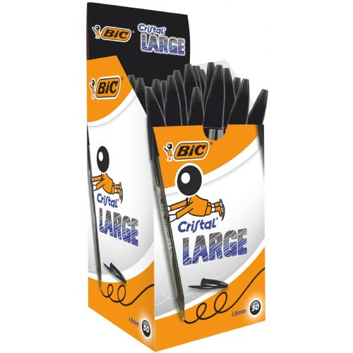 PENNE SF BIC CRISTAL LARGE 1,6 NERO CF50